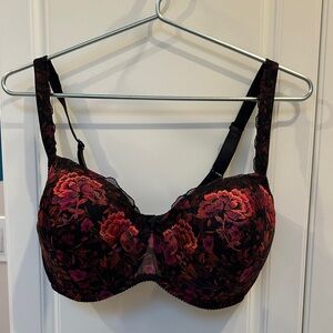 Prima Donna Bra - Black with iridescent flower design